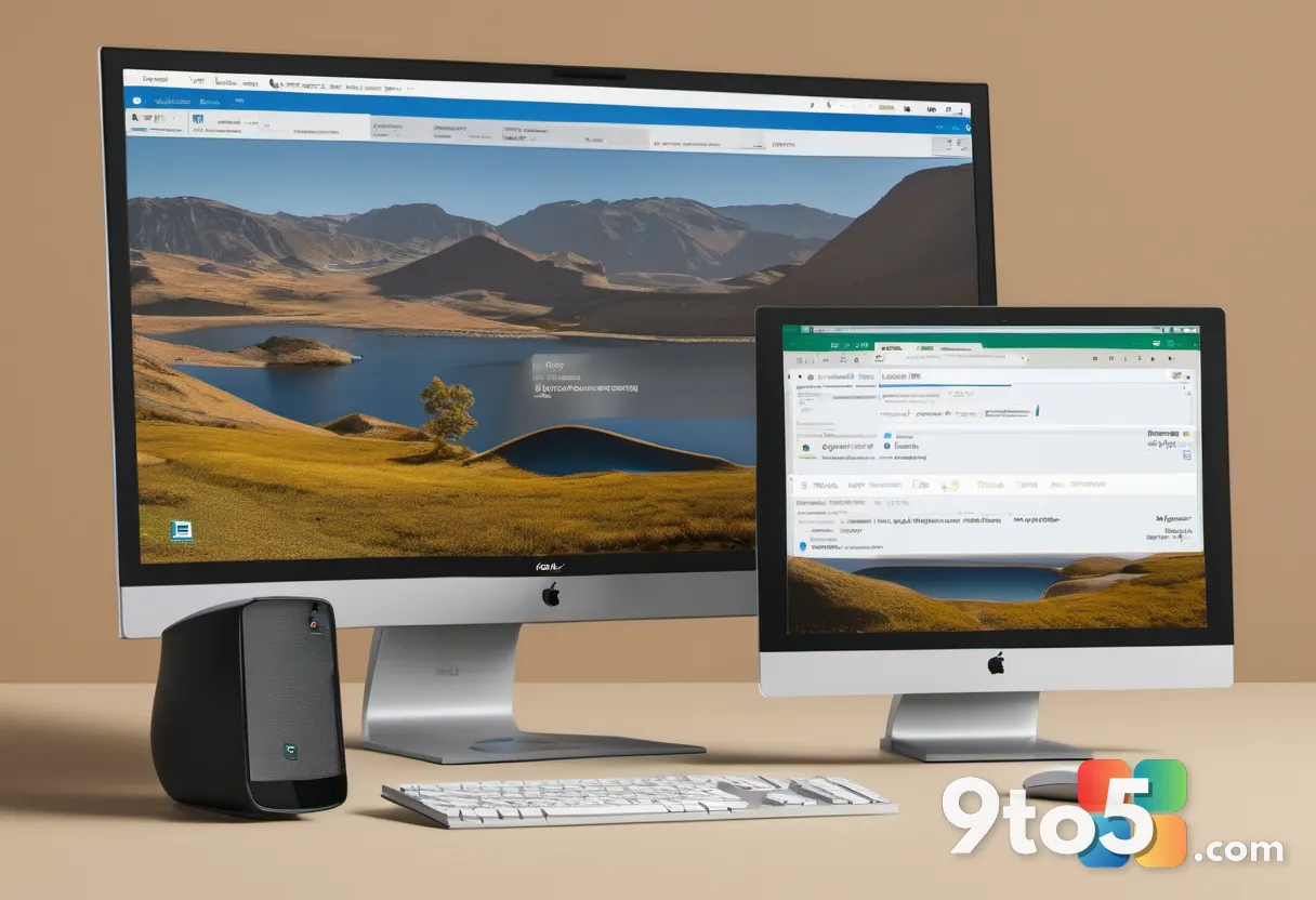A vintage computer monitor displaying the Bing search engine homepage, with a subtle ad overlay, evoking past monetizati