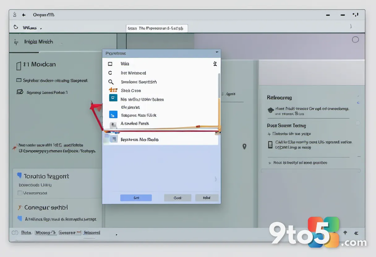 A close-up of a Windows 11 settings panel showing the transparency toggle switch, with a blurred background visible thro