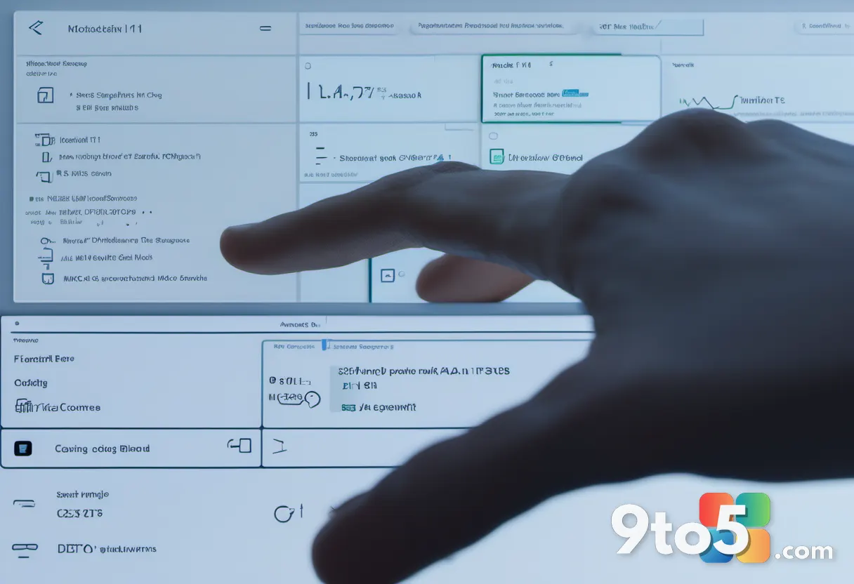 Close-up of a hand interacting with a digital code stream, representing the integration of AI in coding.