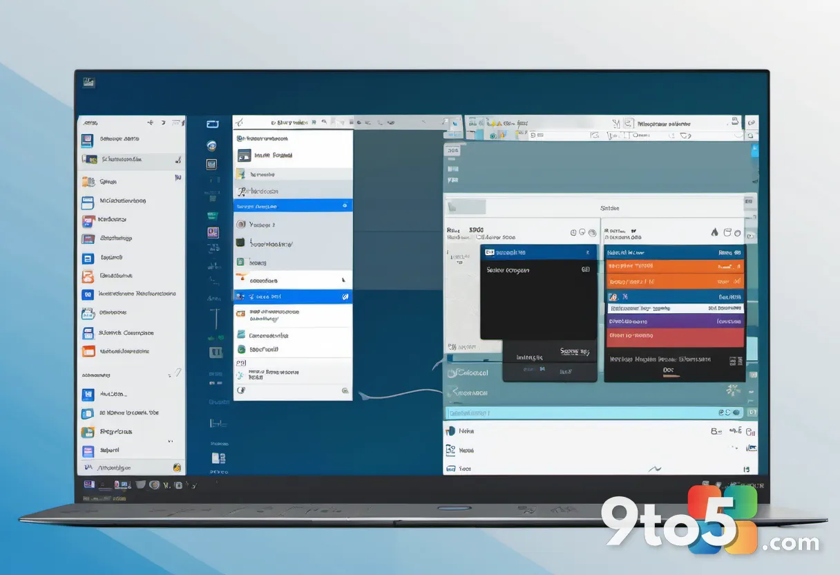 A split-screen comparison showing a cluttered context menu on one side and a streamlined, simplified menu on the other, 