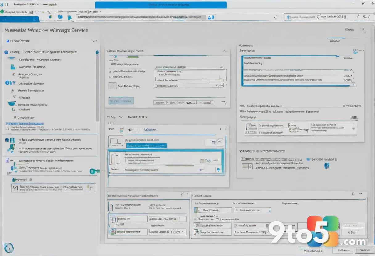 A close-up of a computer screen showing a Windows Services manager window with the whesvc service highlighted, surrounde