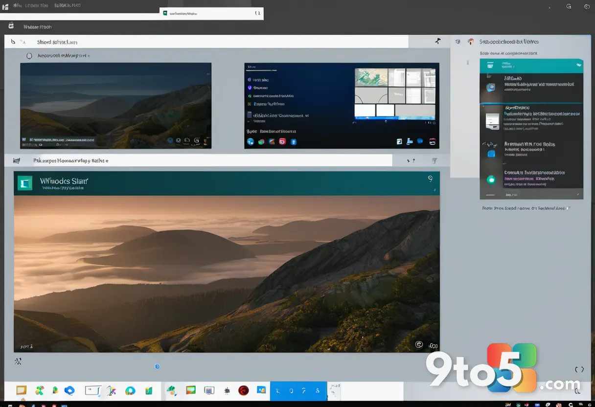 A side-by-side comparison of the Windows 11 Start menu in default mode versus a heavily customized translucent mode, sho