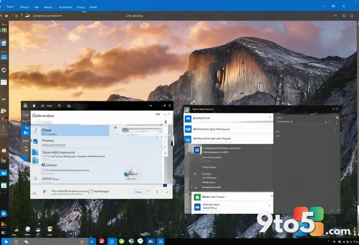 A screenshot-style illustration of a file explorer window highlighting the OneDrive installation folder with the OneDriv