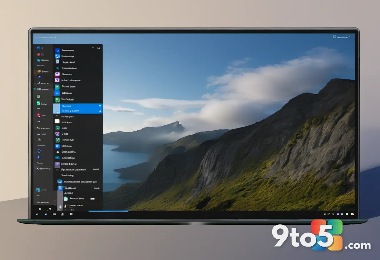 A close-up of a Windows 11 desktop showing the taskbar being dragged to the top of the screen, illustrating the new free