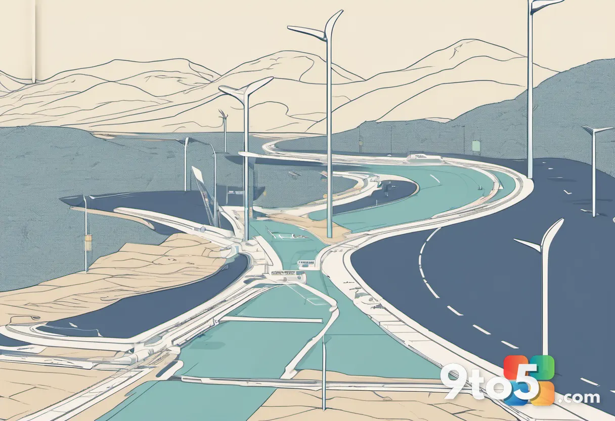 An abstract digital graphic of a roadmap with a fork in the path, where one path leads to a 'Retired' sign and the other