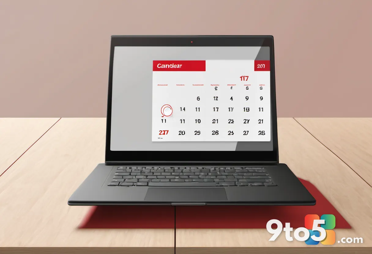 A minimalist illustration of a calendar with a red deadline circle, placed next to a shopping cart icon on a wooden desk