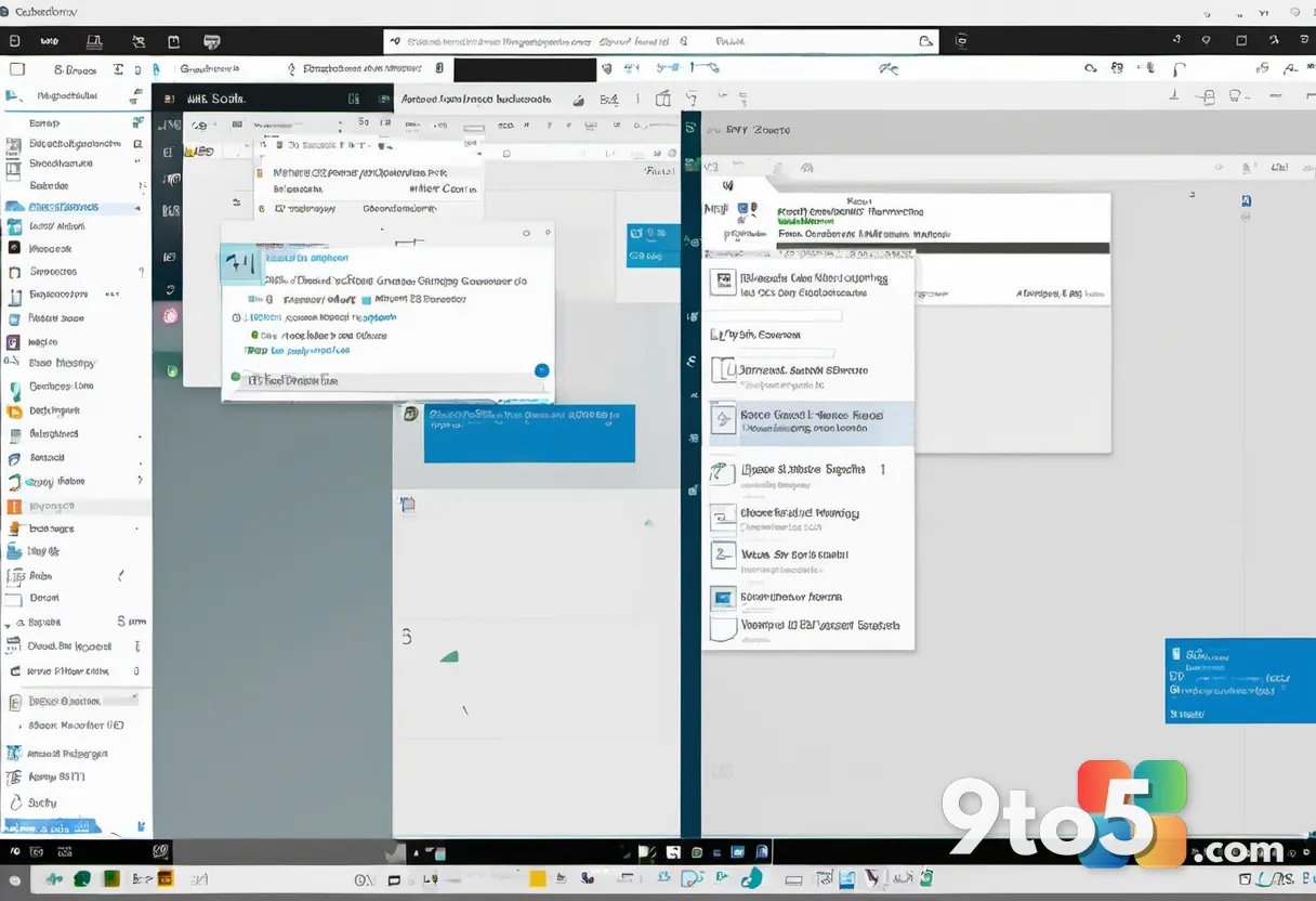 A side-by-side comparison of the old cluttered Outlook view versus the new clean view, highlighting the missing feature 