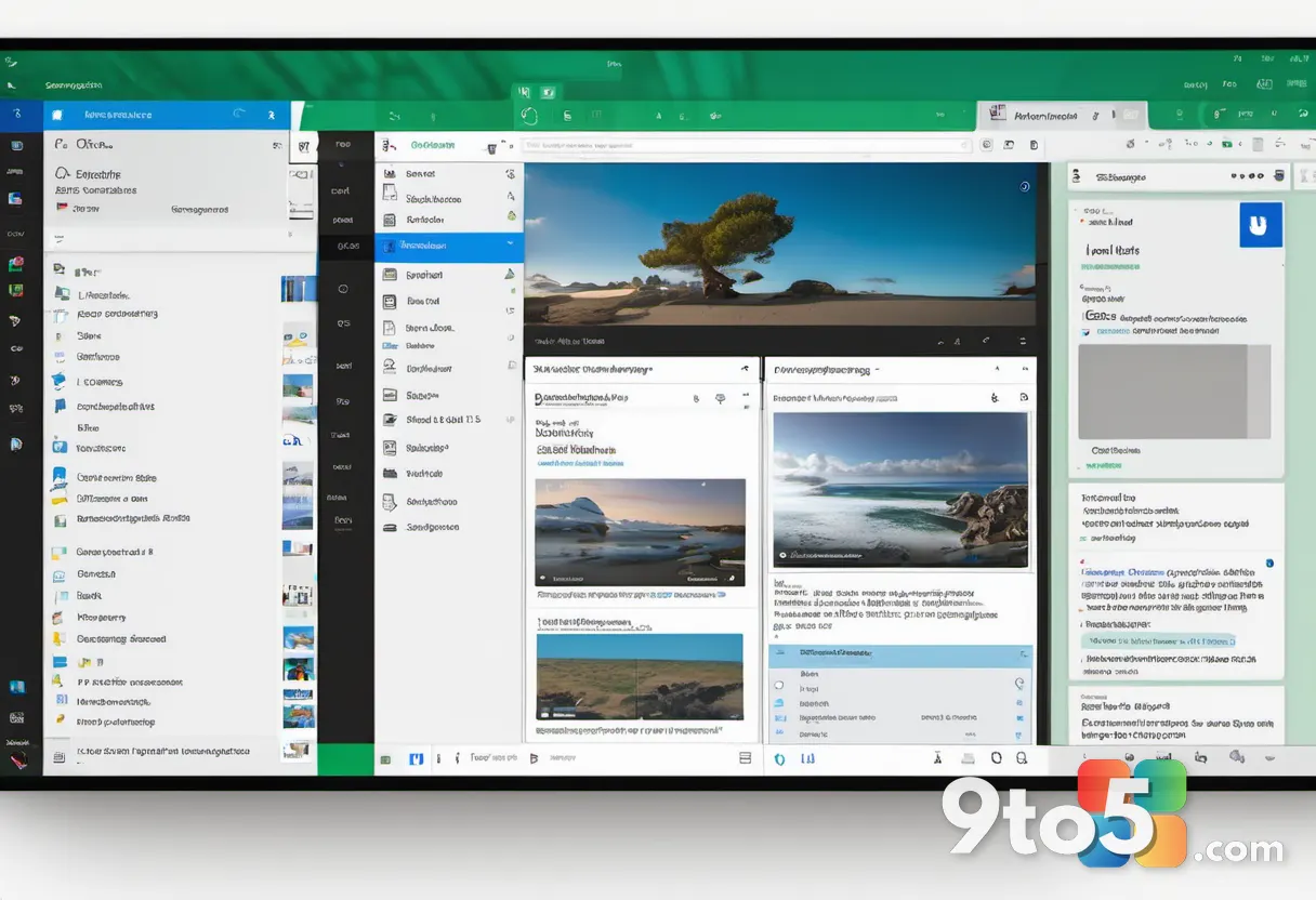 A split screen showing a cluttered, outdated web interface on one side and a sleek, modern Outlook Web App interface on