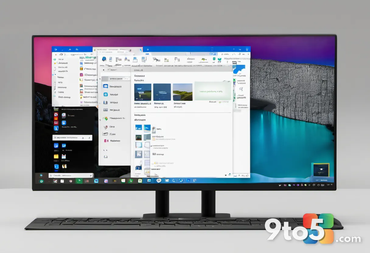 A split-screen view showing a Windows 11 Start menu on one side and a file explorer window highlighting the OneDrive ins