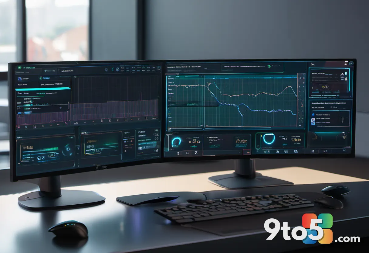 A split-screen illustration showing a complex circuit board on one side and a simplified performance dashboard on the ot