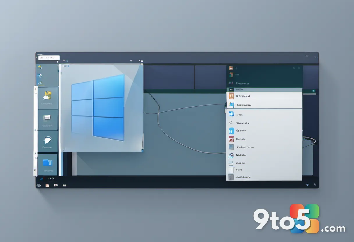 A Windows 11 File Explorer folder icon with a slow-spinning progress indicator, a mildly frustrated user mood, muted gra