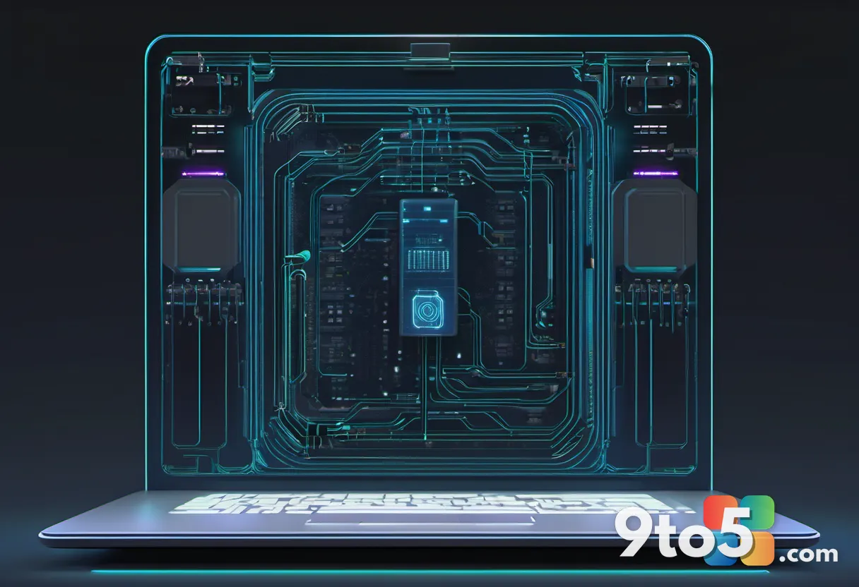 A stylized digital vault with glowing padlocks and encrypted data streams, set against a dark background with subtle cir