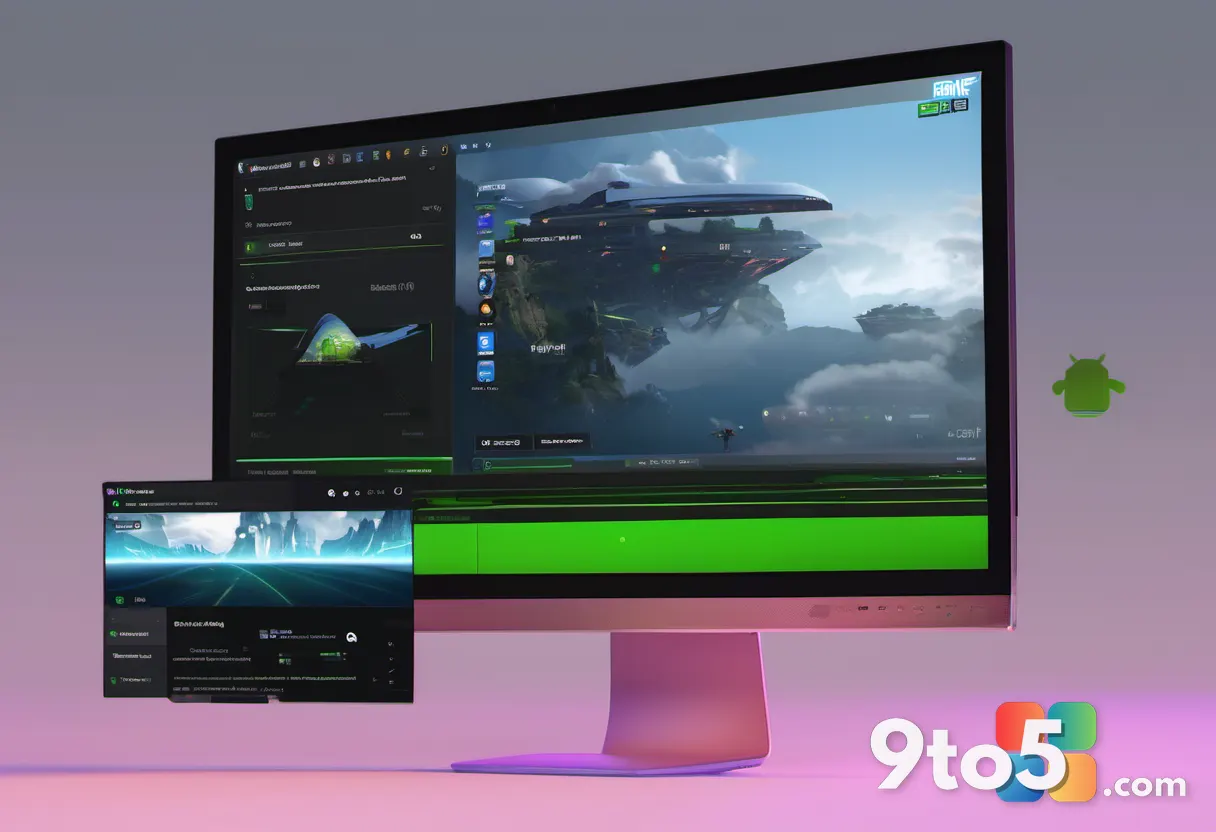 A split-screen graphic showing the NVIDIA GeForce NOW logo on one side and the Mozilla Firefox logo on the other, connec