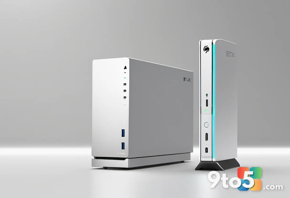 A split-screen comparison of two Seagate Xbox Expansion Card boxes, one labeled 1TB and the other 2TB, sitting side by s