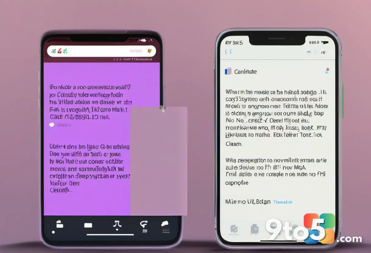 A close-up photograph of a smartphone displaying a suspicious text message with a blurred inbox background, warm desk li