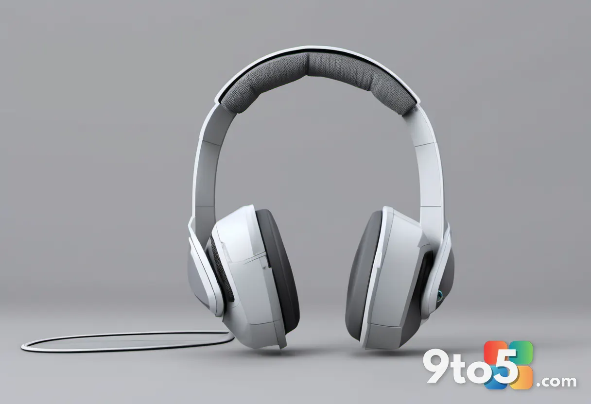 A split composition showing a streaming headset on one side and a stylized AI brain icon on the other, connected by digi