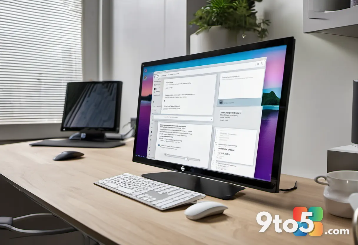A close-up photograph of a computer monitor displaying a web browser with a clean, ad-free page layout, viewed from a sl