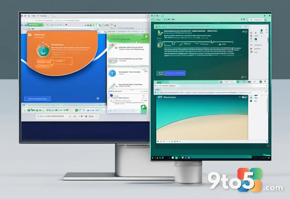 A split-screen illustration comparing a manual system restore icon with an automatic shield icon, symbolizing the differ