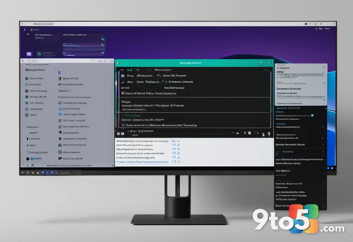 A close-up photograph of the Windows 11 Accessibility settings menu on a high-resolution monitor, showing a list of visu