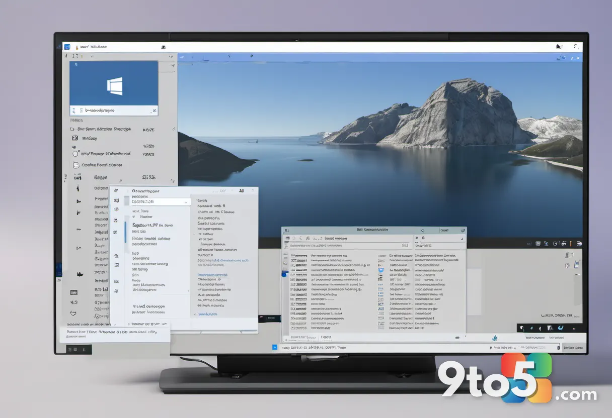 A close-up of a Windows 11 desktop showing the new vertical right-click context menu with toggle switches for file actio