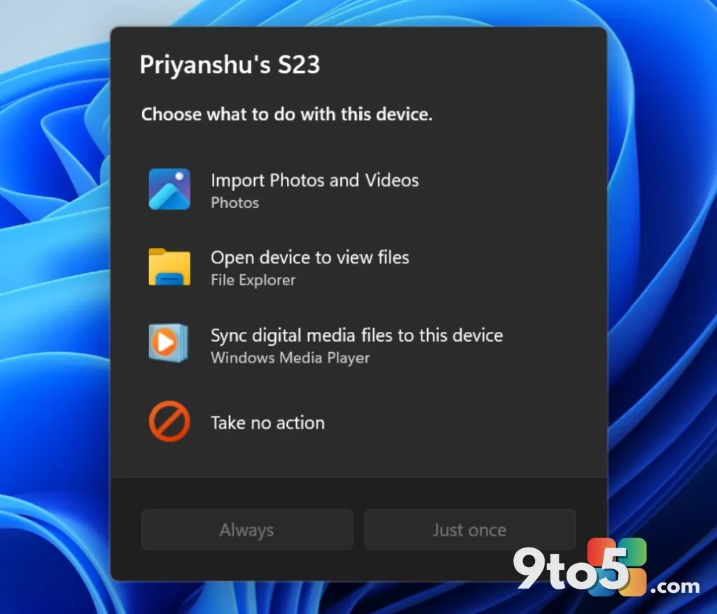Windows 11 Insider Preview builds bring a modernized Autoplay and a new ‘Open apps maximized’ setting
