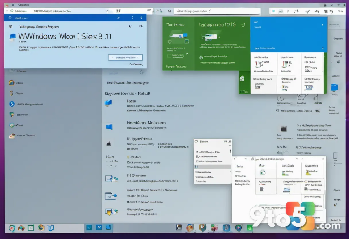 Side-by-side comparison of old and new Windows 11 Properties dialog boxes on a clean desktop background