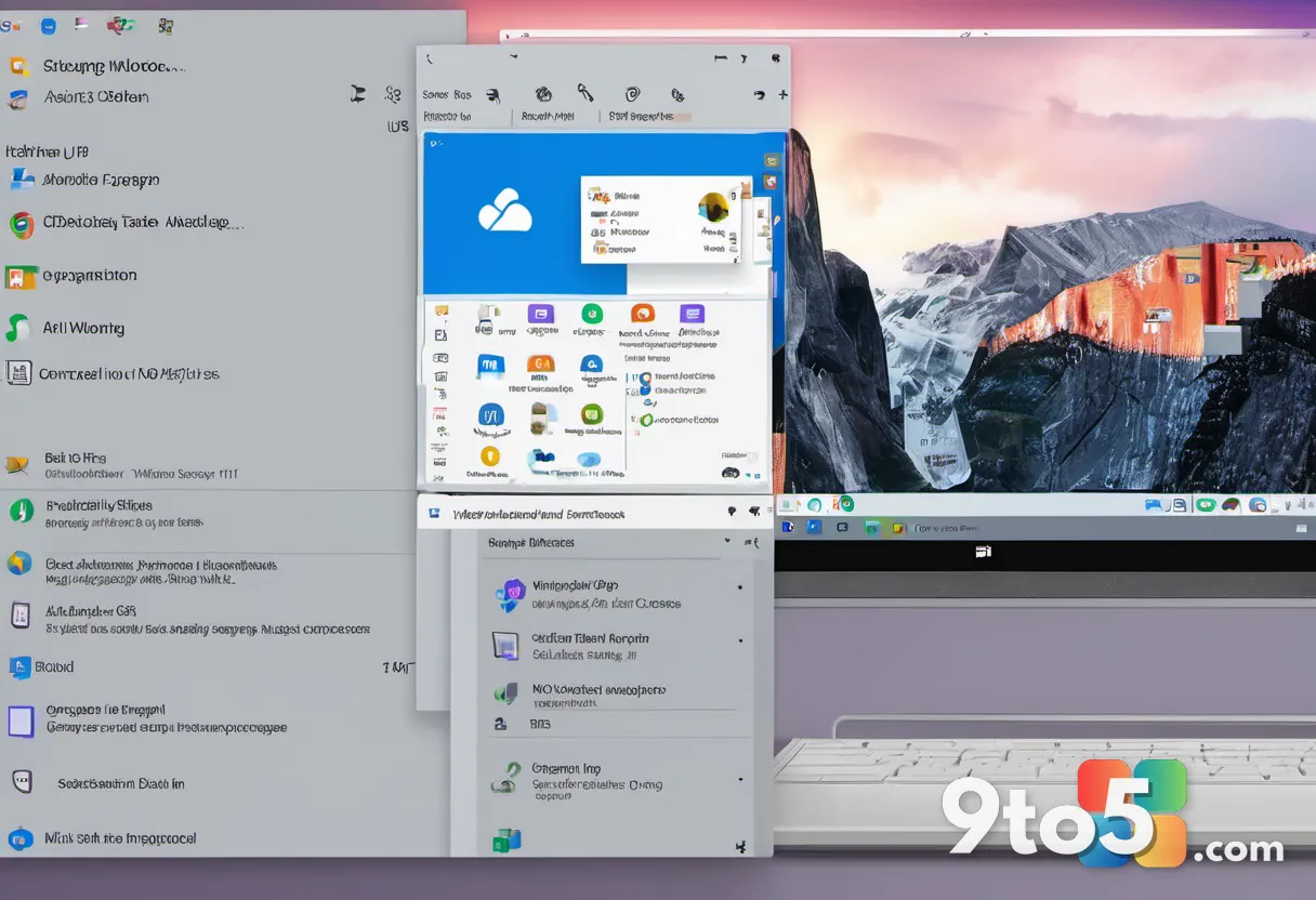 A close-up of a Windows 11 desktop interface with a clean, organized taskbar and Start menu, highlighting usability and 