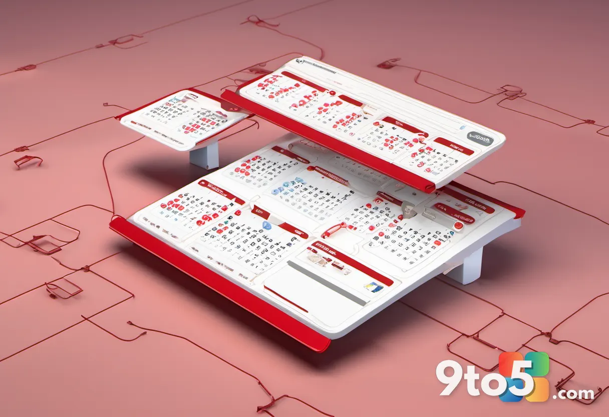 A conceptual 3D render of a calendar page showing August 11, 2026, with a red warning icon, surrounded by floating digit
