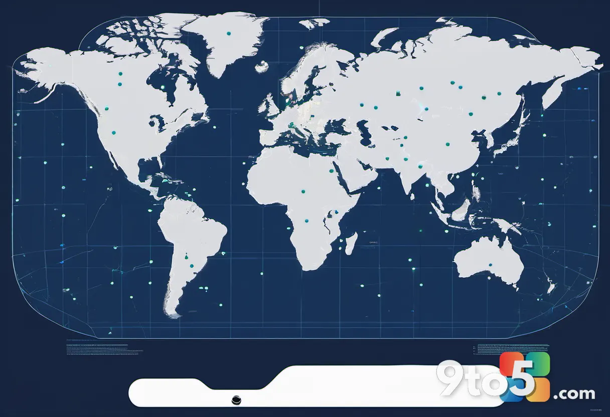 A sleek, minimalist graphic of a world map with glowing pins marking the Xbox FanFest Tour cities, connected by dotted l