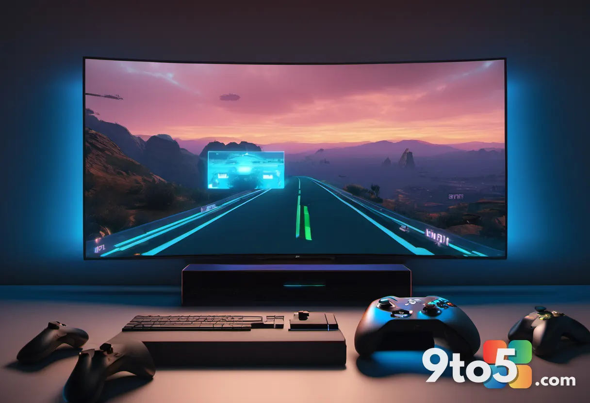 A first-person view of a gamer's hands on an Xbox controller, TV screen glowing with a Call of Duty multiplayer match, d