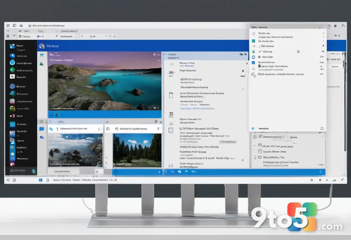 A Downloads folder view in Windows 11 File Explorer showing a list of downloaded files with thumbnails, organized modern