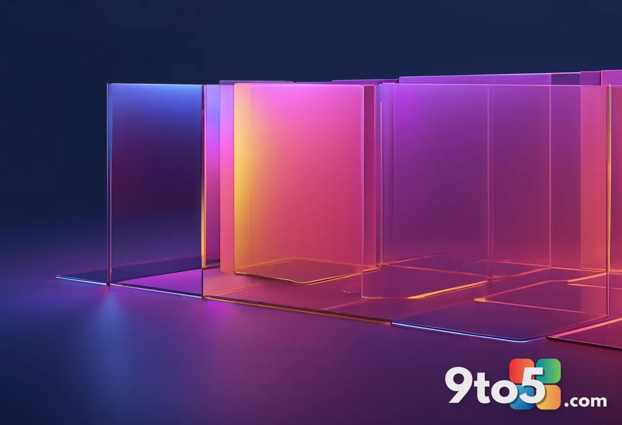 An abstract visualization of colorful data blocks flowing through a protective glass barrier, representing memory safety