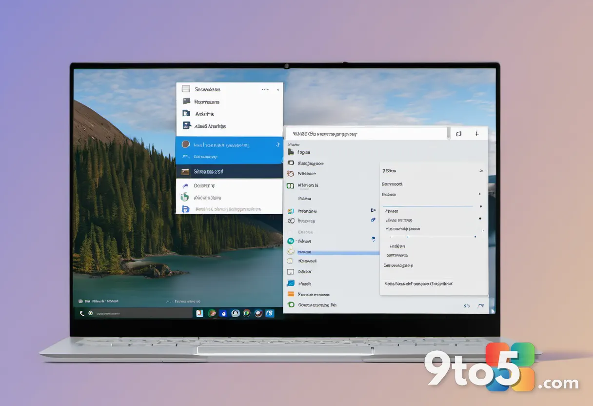 A Windows 11 settings window open on a laptop screen showing network adapter options, photographed at a slight angle wit