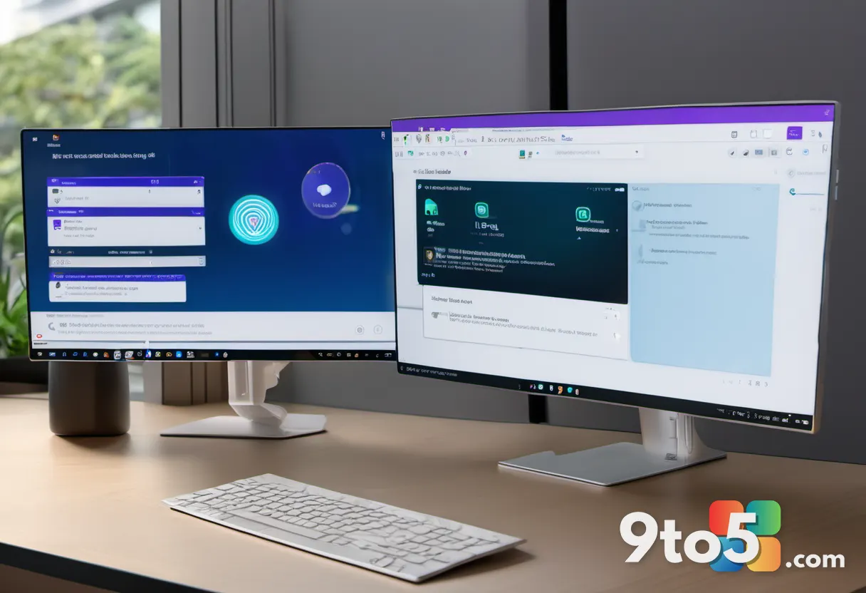 A user's hand clicking a Wi-Fi network in the Windows 11 system tray flyout, password box visible, clean desk setting, e