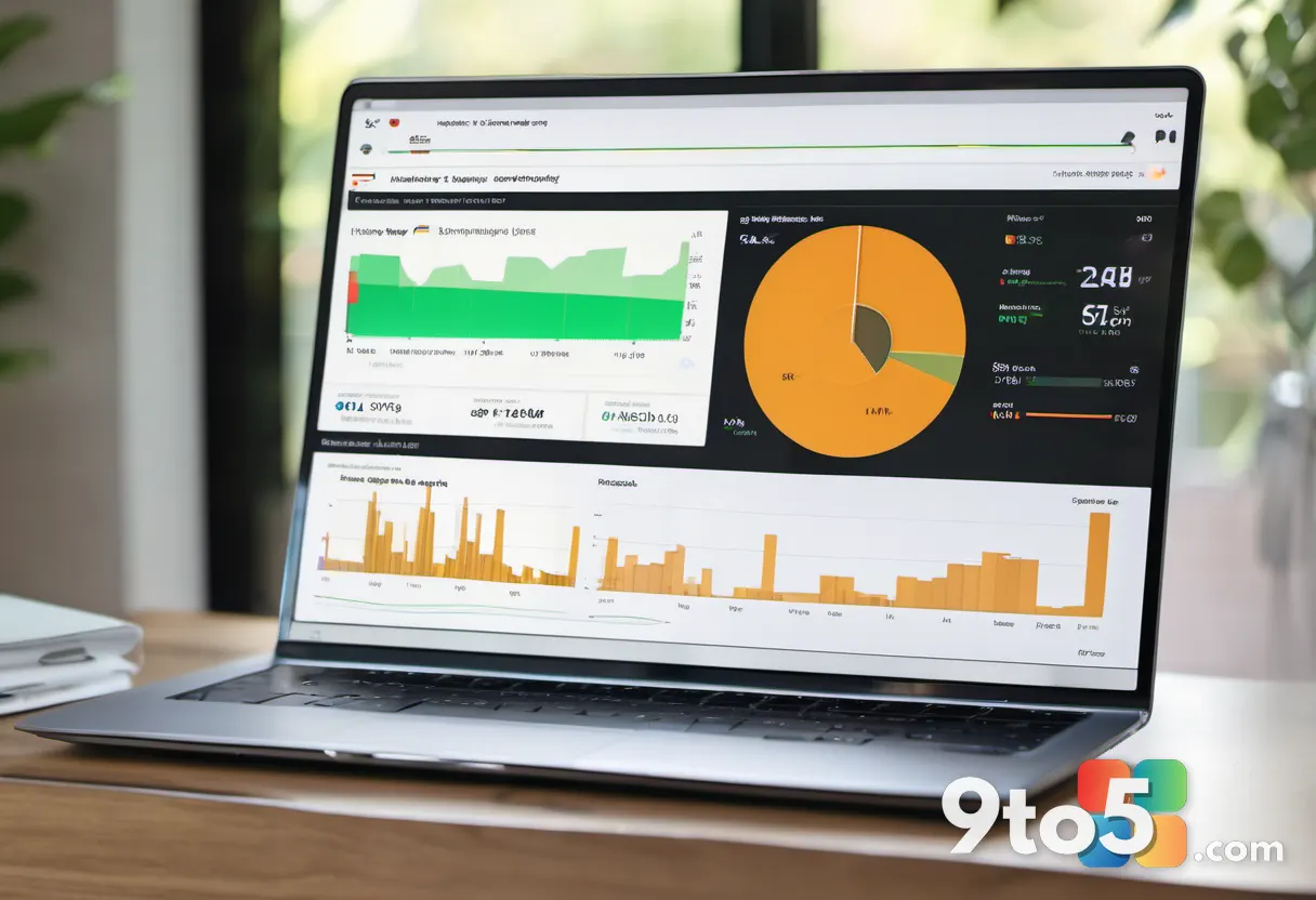 A laptop screen displaying a detailed HTML battery report with charts and an app activity breakdown, viewed in a web bro