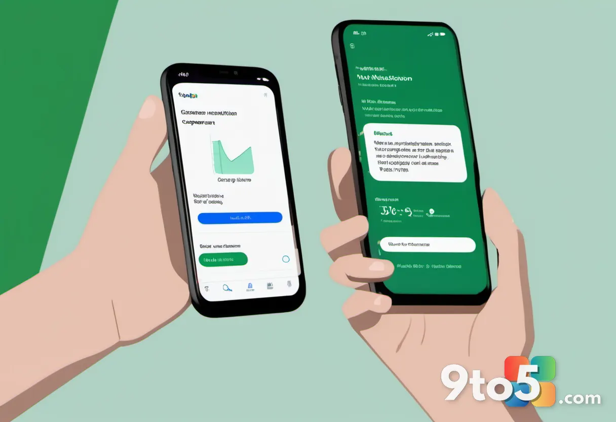 A person's hands approving a push notification on a smartphone screen, with a Microsoft sign-in confirmation and green c