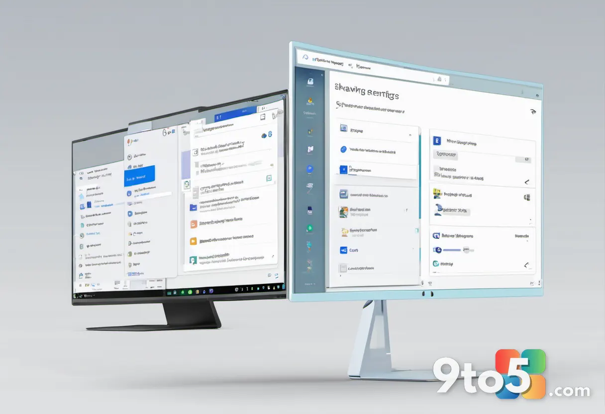 Screenshot-style illustration of a Windows 11 Advanced sharing settings screen with network discovery and file sharing t