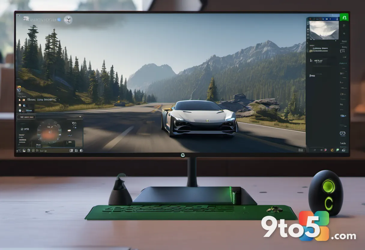 Close-up screenshot-style view of the Xbox Game Bar Capture widget on a Windows 11 desktop, showing the Settings gear an