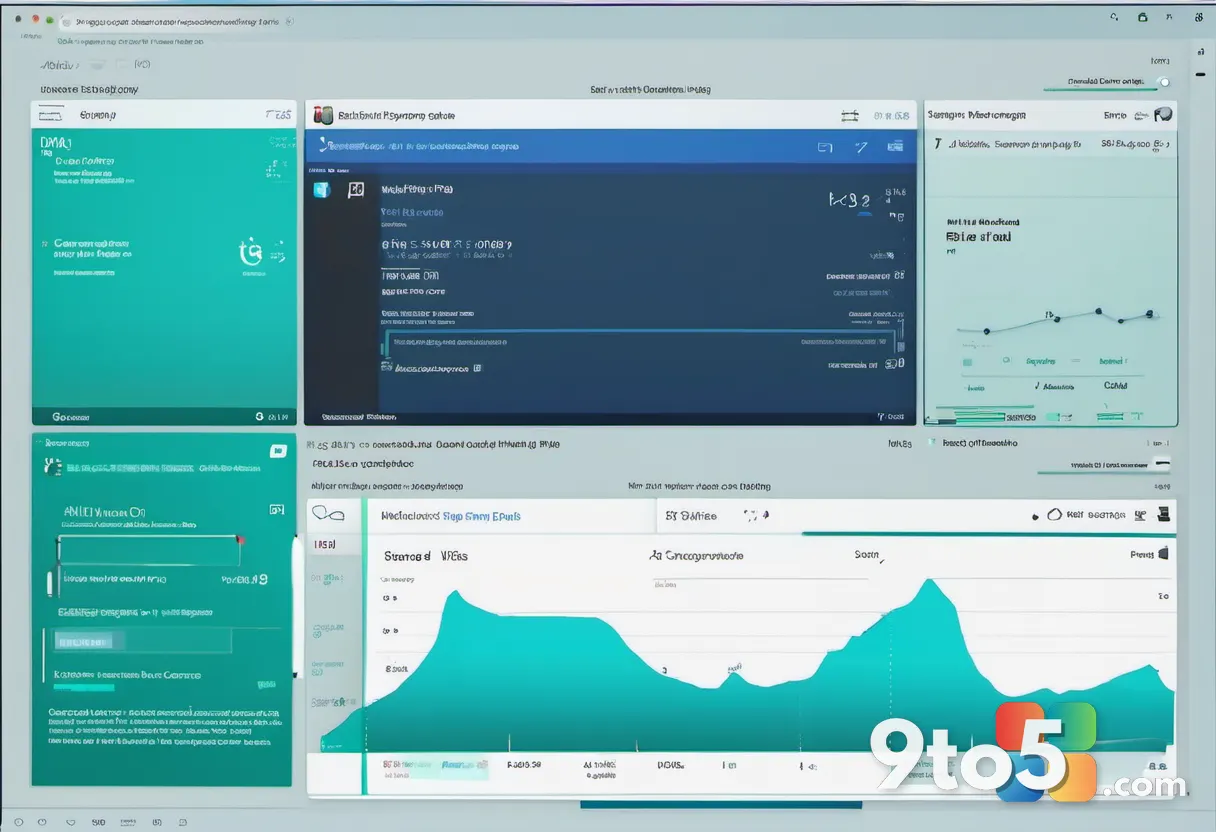 A split-screen graphic showing a Windows 11 update timeline arrow moving from 25H2 toward 26H2, minimalist flat design, 