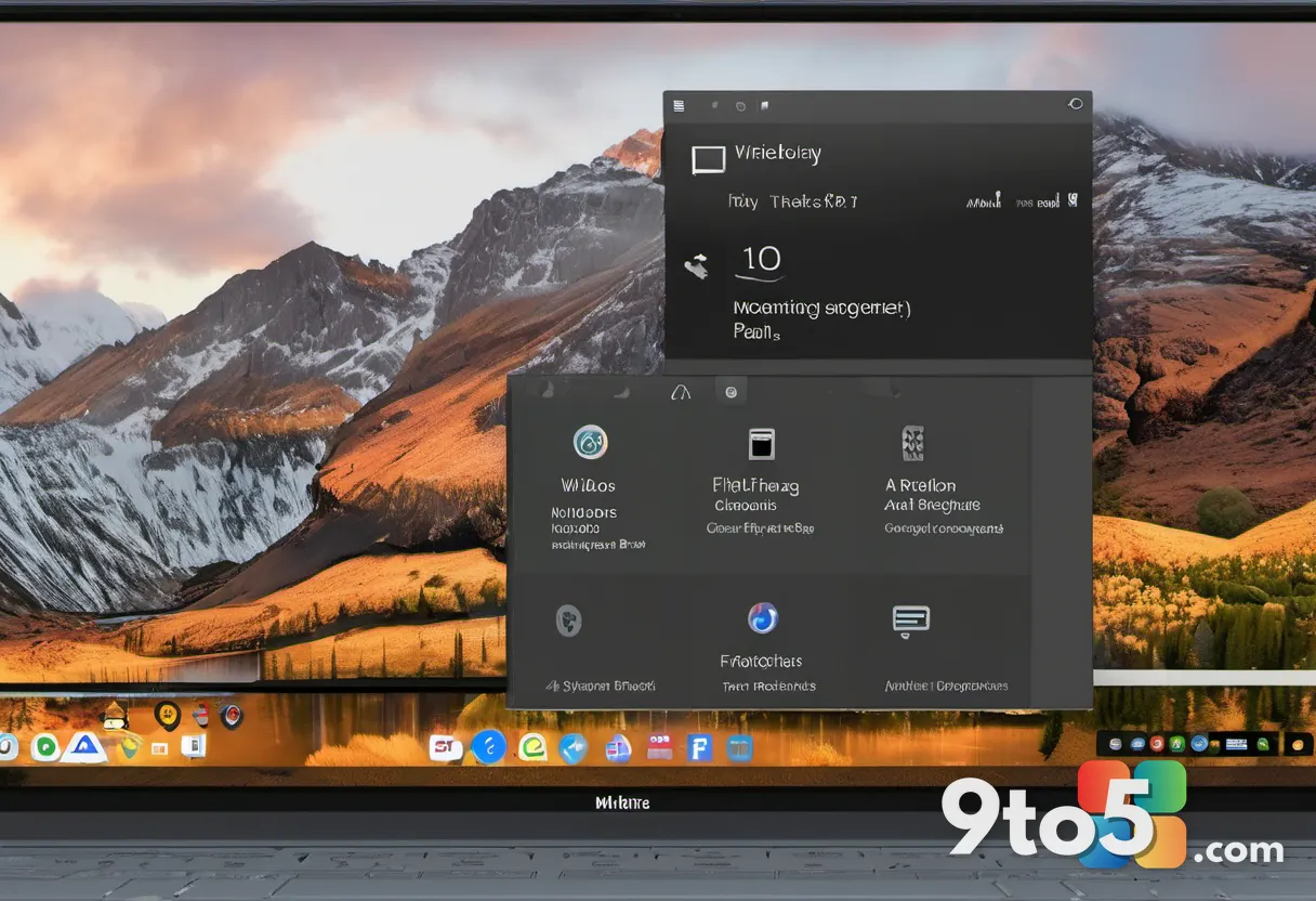 A close-up of a search bar on a Windows device with a spinning loading indicator and muted gray icons around it, suggest
