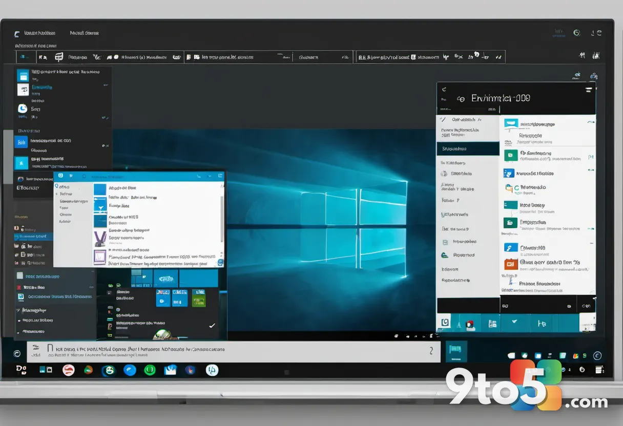 A split-screen comparison showing a Windows 10 taskbar being dragged to the left versus a Windows 11 settings panel, mod