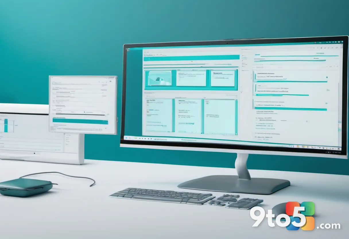 A magnifying glass hovering over a computer screen showing diagnostic logs and error messages, cool blue and teal tones,