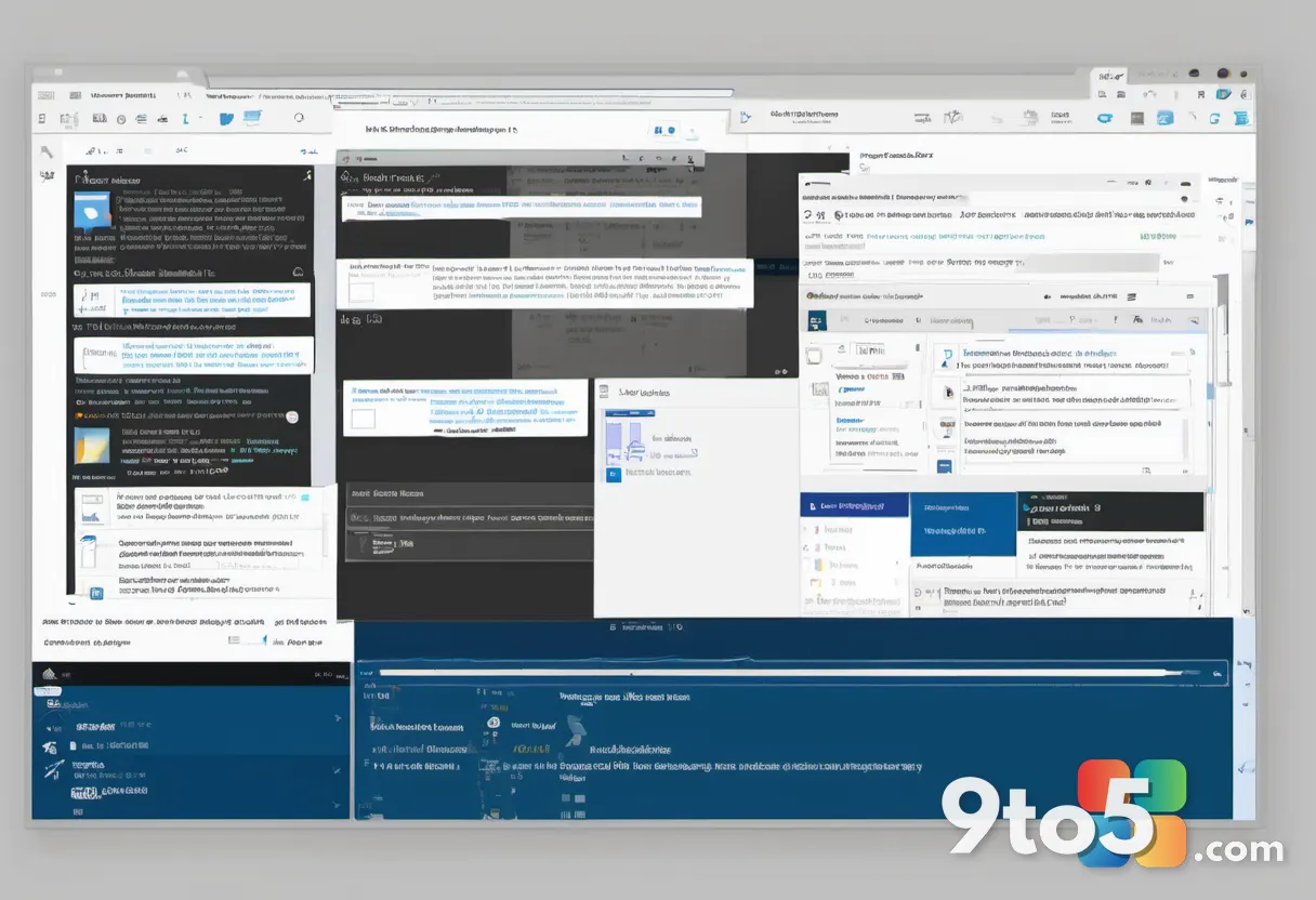 A close-up of a content editor using Copilot text suggestions inside a SharePoint page builder, soft-focus office backgr