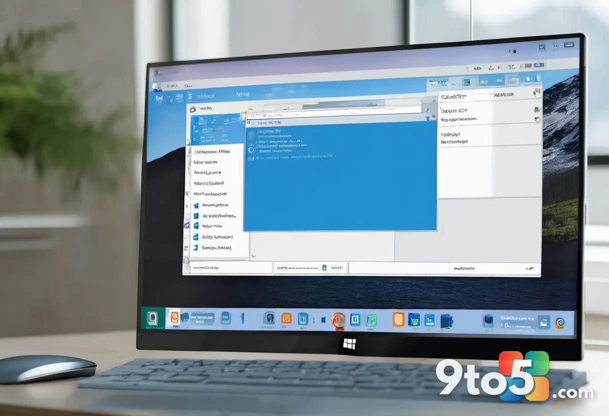 A close-up of a computer screen displaying the classic Outlook desktop application with an email list and calendar sideb
