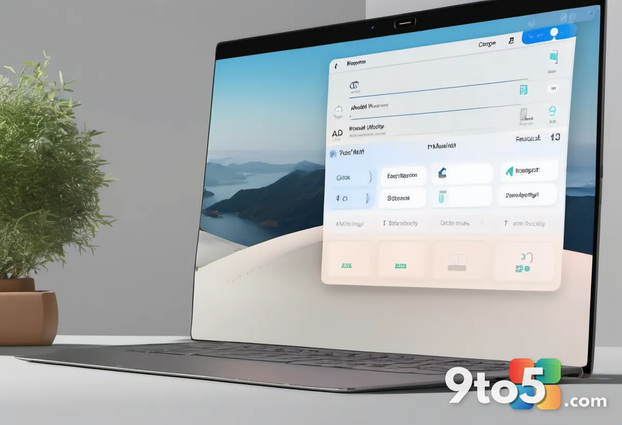 A laptop screen showing the Settings Personalization Lock screen page with the Add widget button highlighted, clean UI, 