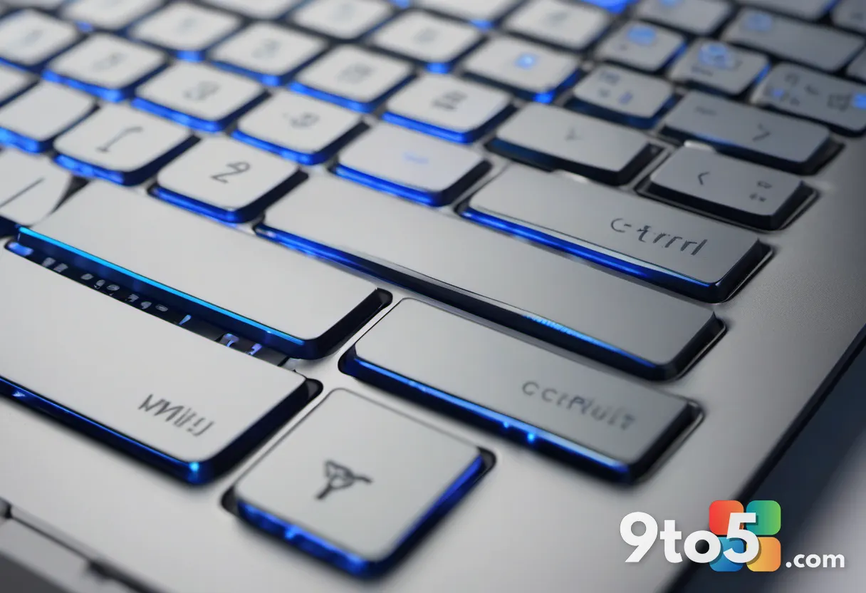 Close-up photograph of a laptop keyboard highlighting the Menu or Application key between the Alt and Ctrl keys, shallow