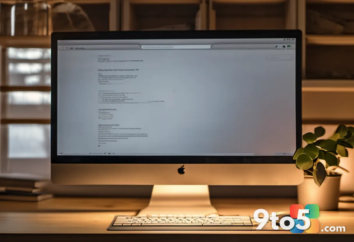 A magnifying glass casting a warm glow over a Windows desktop mockup on a wooden desk, shallow depth of field, cozy natu