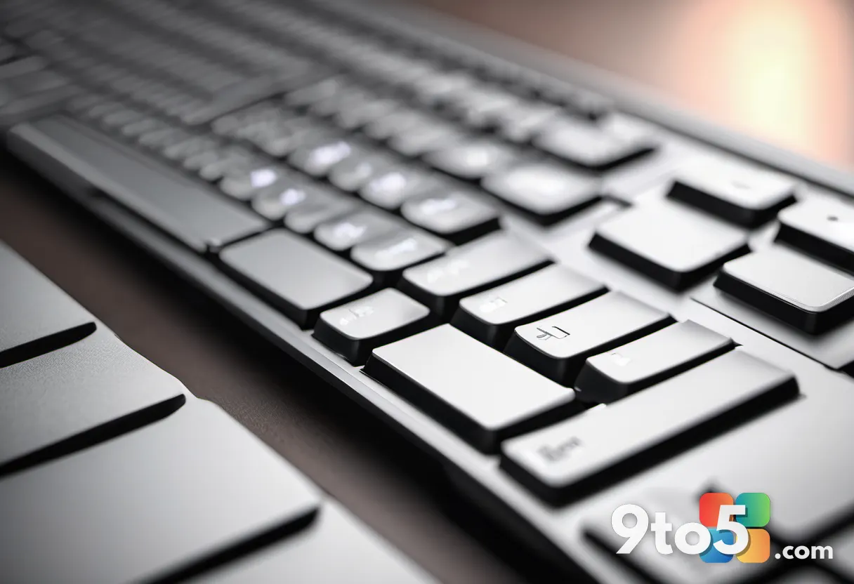 Close-up of a modern computer keyboard with the Spacebar highlighted by a soft glow, sleek silver keys, neutral office d