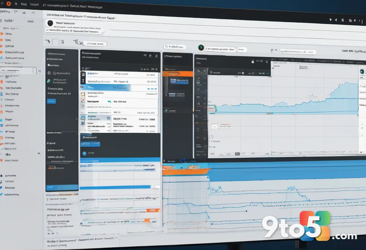 A split-screen concept showing a simplified consumer task manager on one side and a dense, data-rich professional versio