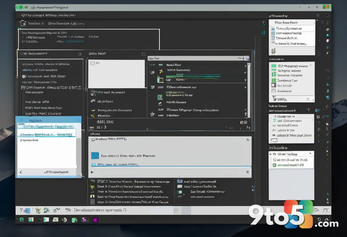 An elevated Command Prompt window on a dark desktop showing a ViVeTool enable command with feature IDs, subtle glow on t